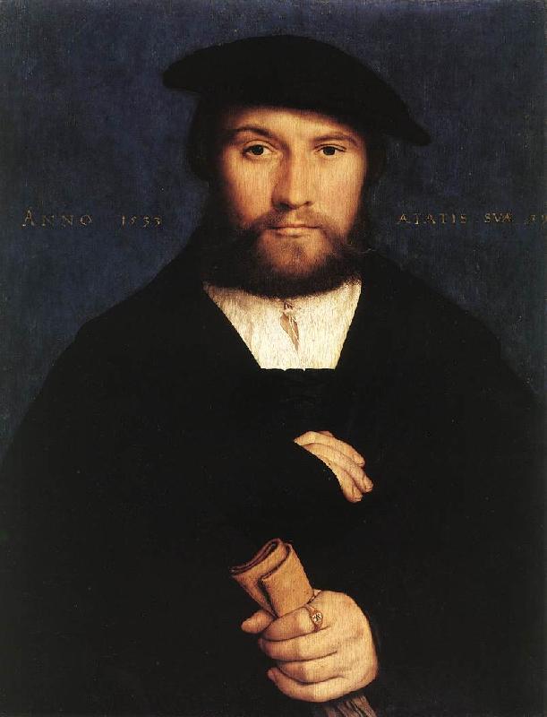 HOLBEIN, Hans the Younger Portrait of a Member of the Wedigh Family sf